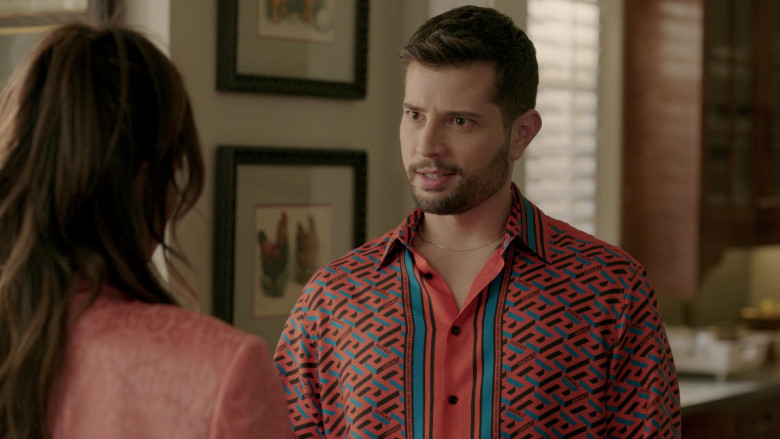 Versace Men’s Shirt in Dynasty S05E06 Devoting All of Her Energy to Hate (2022)