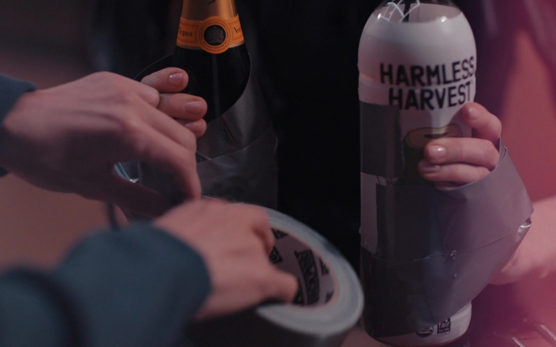 Veuve Clicquot Champagne and Harmless Harvest Organic Coconut Water in WeCrashed S01E05 Hustle Harder (2022)