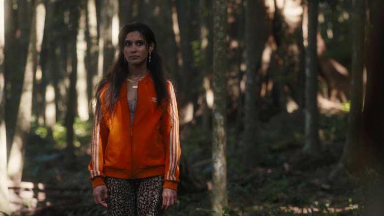 Adidas Orange Jacket of Sophia Ali as Fatin Jadmani in The Wilds S02E03 Day 36-14 (2022)
