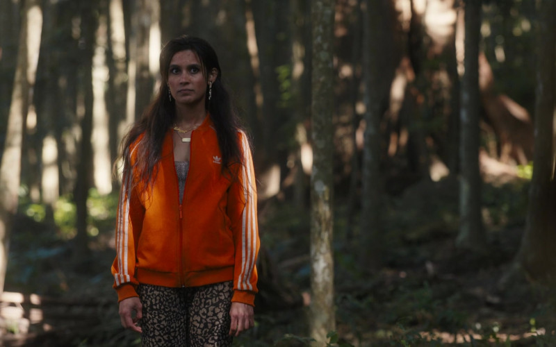 Adidas Orange Jacket of Sophia Ali as Fatin Jadmani in The Wilds S02E03 Day 36-14 (2022)