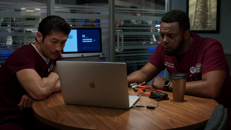 Apple MacBook Laptop in Chicago Med S07E21 Lying Doesn’t Protect You from the Truth (2022)