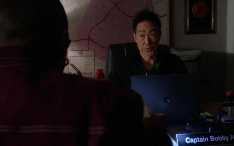 Apple MacBook Pro Laptop Computer Used by Kenneth Choi as Howie ‘Chimney’ Han in 9-1-1 S05E17 Hero Complex (2022)