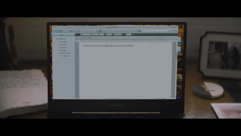 Asus StudioBook Laptop Used by Sandra Bullock as Loretta Sage in The Lost City (2022)