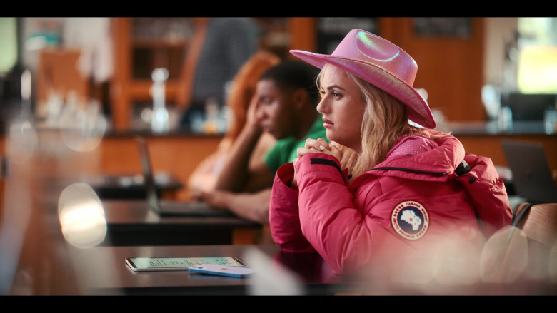 Canada Goose Pink Jacket Worn by Rebel Wilson as Stephanie Conway in Senior Year (2)