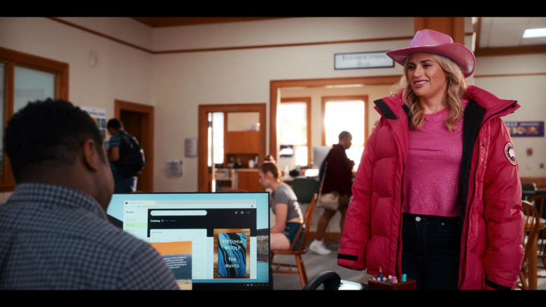 Canada Goose Pink Jacket Worn by Rebel Wilson as Stephanie Conway in Senior Year (3)