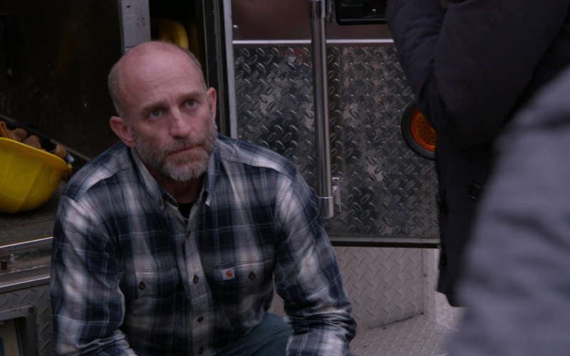 Carhartt Men’s Plaid Shirt in Chicago Fire S10E20 Halfway to the Moon (2022)