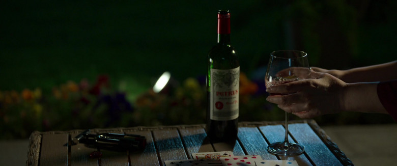 Château Pétrus Wine Bottle Enjoyed by Monica Bellucci as Davana Sealman in Memory Movie (1)