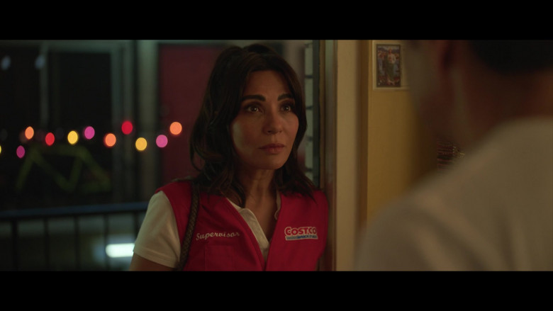 Costco Store Uniform Worn by Marisol Nichols as Isabel in The Valet (2022)