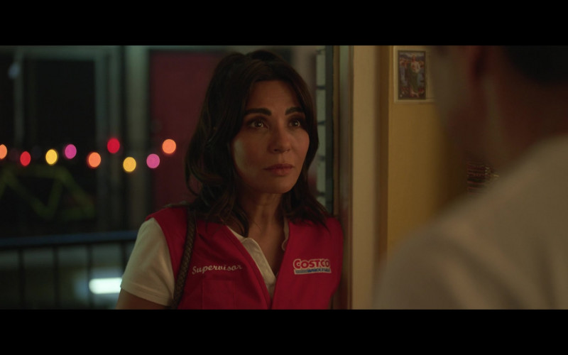 Costco Store Uniform Worn by Marisol Nichols as Isabel in The Valet (2022)