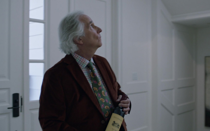 Duckhorn Vineyards Napa Valley Premier Wine Bottle Held by Henry Winkler as Gene Cousineau in Barry S03E05 TV Show (1)