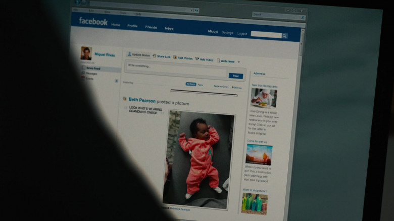 Facebook Social Network in This Is Us S06E15 Miguel (1)