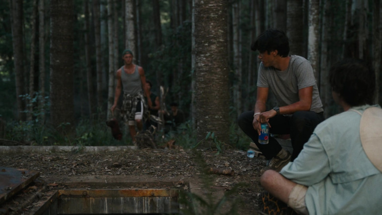 Fiji Water Bottle Held by Zack Calderon as Rafael Garcia in The Wilds S02E04 Day 42-15 (2022)
