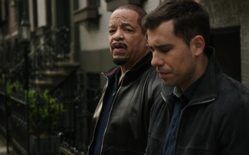 Gucci Leather Jacket Worn by Ice-T as Odafin Tutuola in Law & Order Special Victims Unit S23E21 Confess Your Sins to Be Free (2022)
