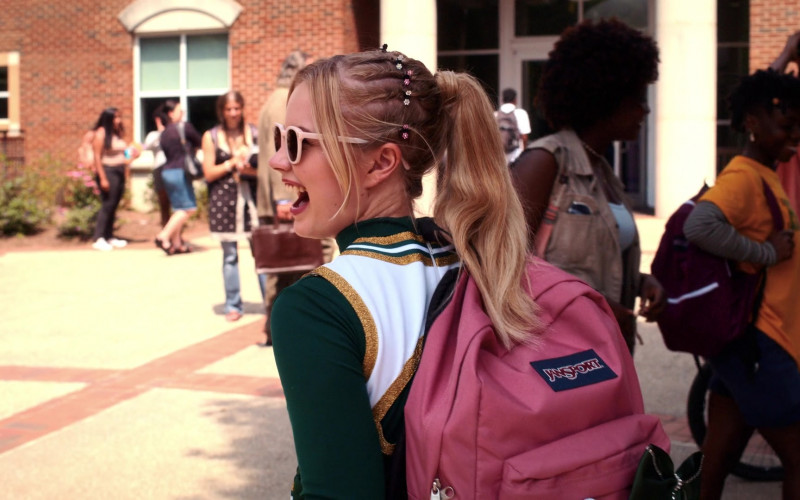 JanSport Pink Backpack of Angourie Rice as Young Stephanie in Senior Year (2)