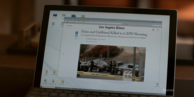 Los Angeles Times Website in Bosch Legacy S01E08 Bloodline (1)