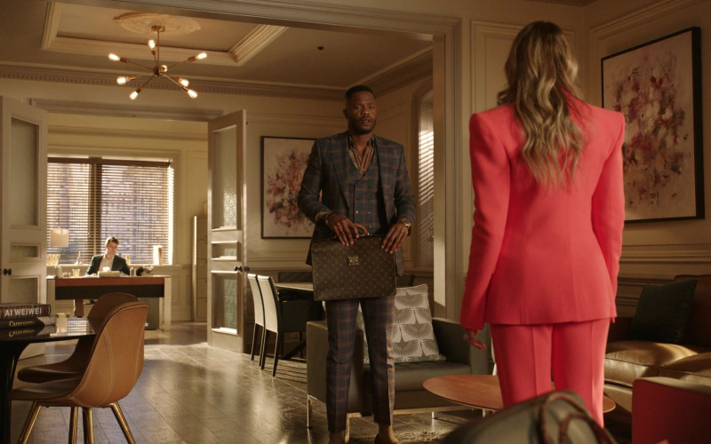 Louis Vuitton Briefcase in Dynasty S05E09 A Friendly Kiss Between Friends (2022)