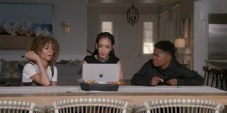Microsoft Surface Laptop Used by Samantha Logan as Olivia Baker in All American S04E19 Murder Was the Case (2)