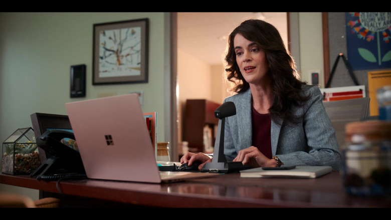 Microsoft Surface Laptop of Mary Holland as Martha in Senior Year Movie (2)