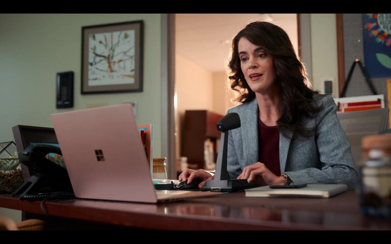 Microsoft Surface Laptop of Mary Holland as Martha in Senior Year Movie (2)