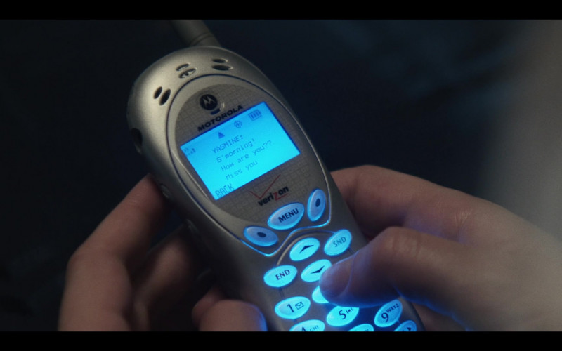 Motorola x Verizon Cell Phone in The Staircase S01E03 Voids Part I (2022)