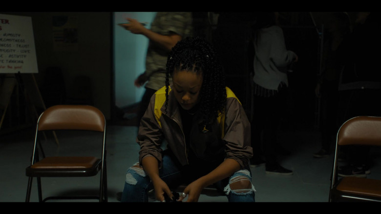 Nike Jordan Jacket Worn by Jazz Raycole as Izzy Letts in The Lincoln Lawyer S01E04 Chaos Theory (1)