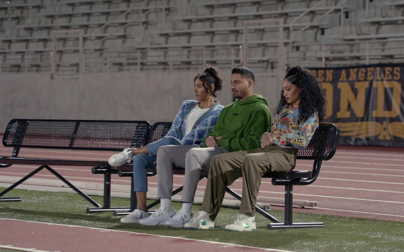 Nike Men’s Sneakers of Actor Michael Evans Behling as Jordan Baker in All American S04E18 Come Back For You (2022)