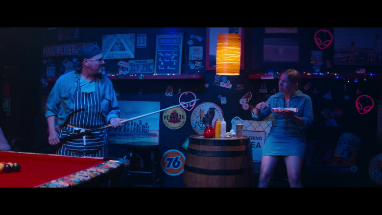 Pennzoil, 76, Kozel Beer and Coors in The Pentaverate S01E02 (2022)