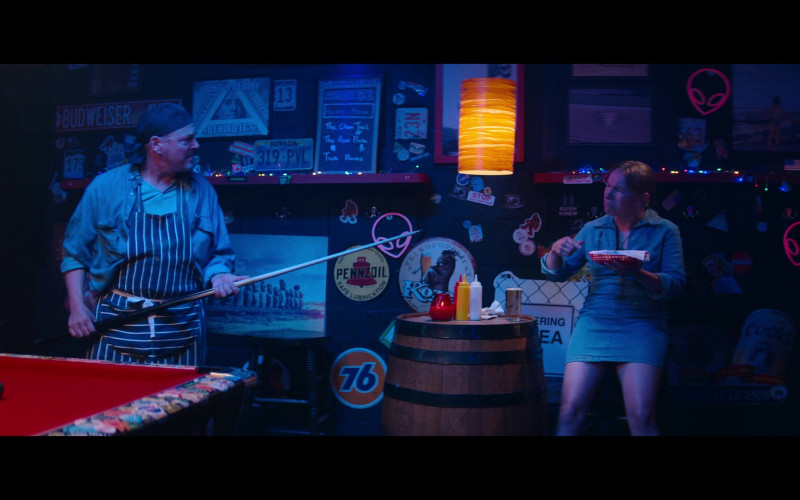 Pennzoil, 76, Kozel Beer and Coors in The Pentaverate S01E02 (2022)