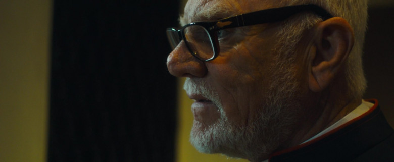 Persol Men's Eyeglasses of Malcolm McDowell as Monsignor Kelly in Father Stu (2022)