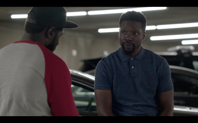 Ralph Lauren Polo Shirt in We Own This City S01E05 Part Five (2022)