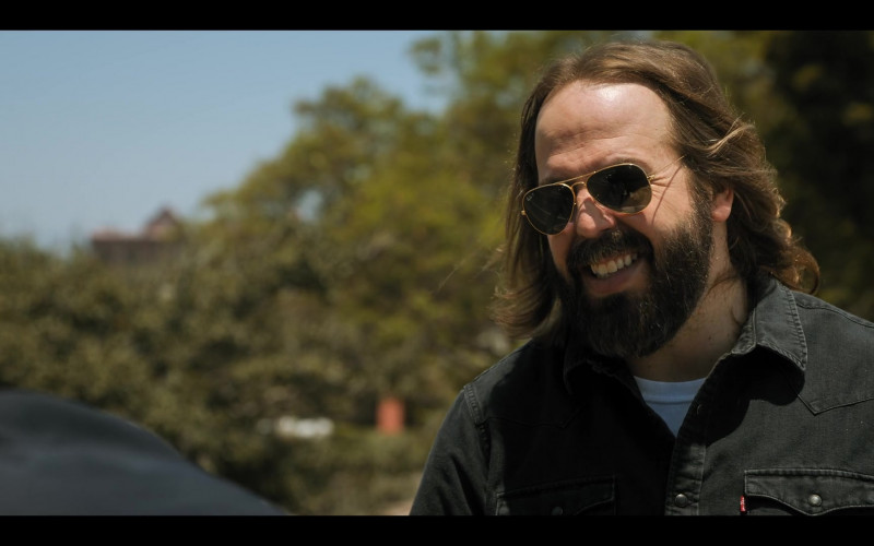 Ray-Ban Aviator Sunglasses of Angus Sampson as Cisco in The Lincoln Lawyer S01E09 The Uncanny Valley (2022)