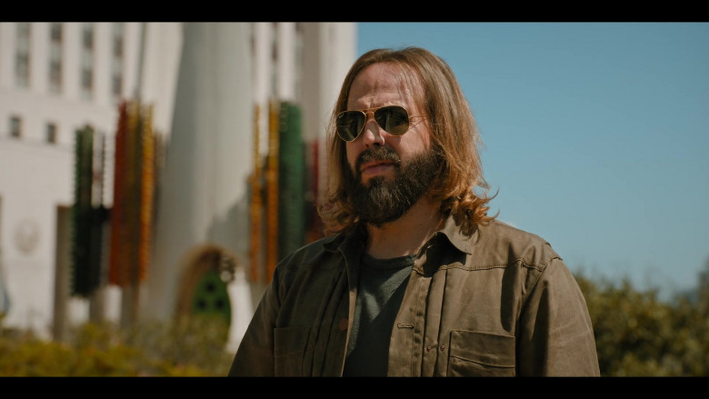 Ray-Ban Men's Sunglasses of Angus Sampson as Cisco in The Lincoln Lawyer S01E10 The Brass Verdict (2022)