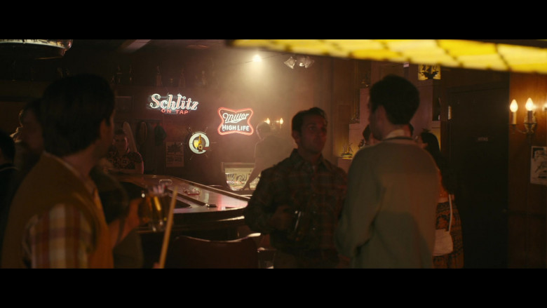 Schlitz and Miller High Life Beer Signs in Night Sky S01E01 To the Stars (2022)