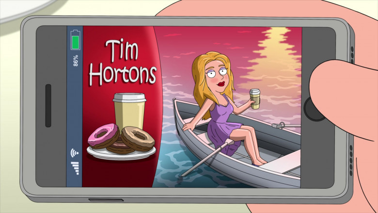 Tim Hortons Restaurant in Family Guy S20E18 Girlfriend, Eh (2022)