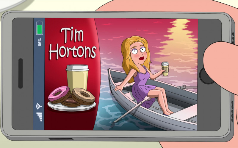 Tim Hortons Restaurant in Family Guy S20E18 Girlfriend, Eh (2022)