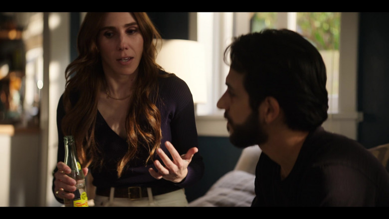 Topo Chico Sparkling Mineral Water of Zosia Mamet as Annie Mouradian in The Flight Attendant S02E05 Drowning Women (1)