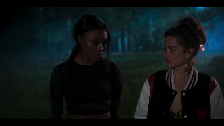 Adidas Cropped Top Worn by Imani Lewis as Calliope ‘Cal’ Burns in First Kill S01E04 First Date (1)
