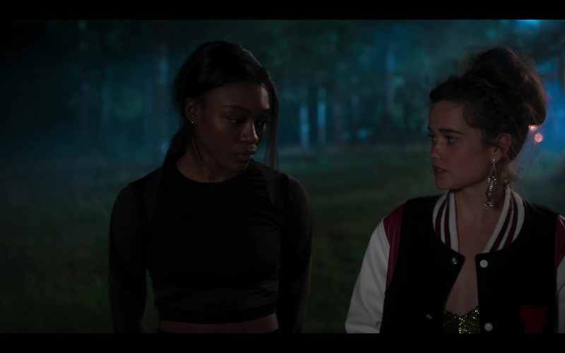 Adidas Cropped Top Worn by Imani Lewis as Calliope ‘Cal' Burns in First Kill S01E04 First Date (1)