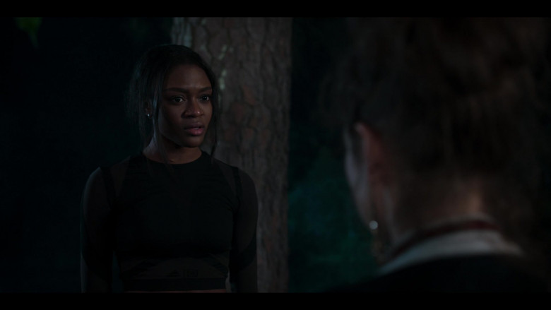 Adidas Cropped Top Worn by Imani Lewis as Calliope ‘Cal’ Burns in First Kill S01E04 First Date (2)