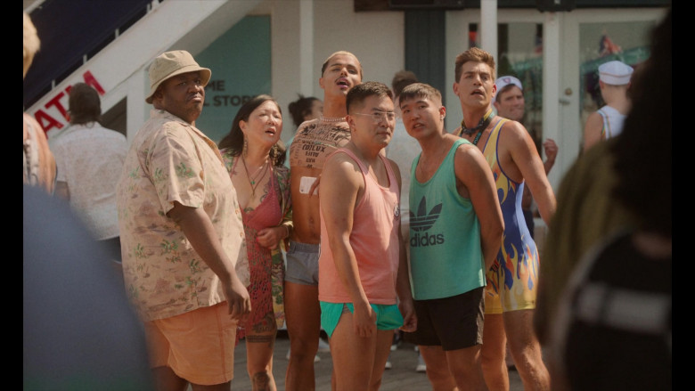 Adidas Tank Tee Worn by Joel Kim Booster as Noah in Fire Island (1)
