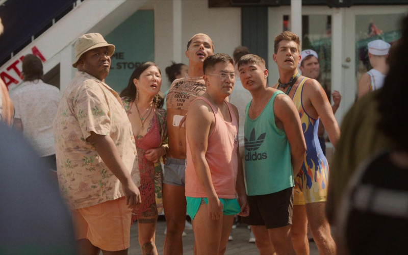 Adidas Tank Tee Worn by Joel Kim Booster as Noah in Fire Island (1)