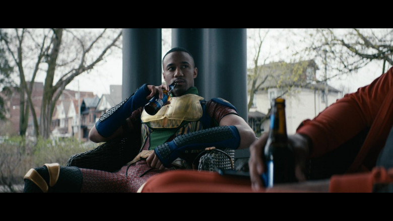 Bud Light Beer Enjoyed by Jessie T. Usher as A-Train in The Boys S03E03 Barbary Coast (2022)