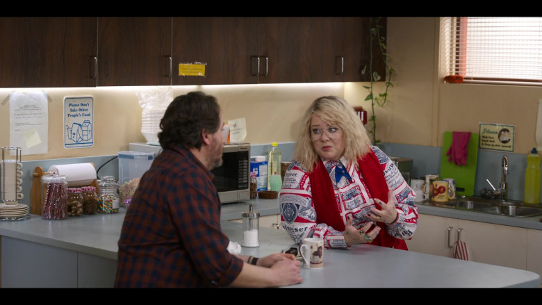 Budweiser Women's Shirt Worn by Melissa McCarthy as Amily Luck in God's Favorite Idiot S01E03 TV SHow (1)