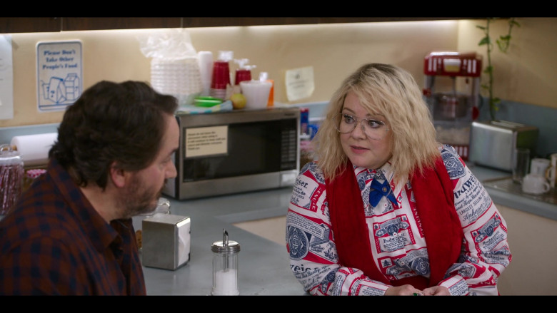 Budweiser Women's Shirt Worn by Melissa McCarthy as Amily Luck in God's Favorite Idiot S01E03 TV SHow (3)