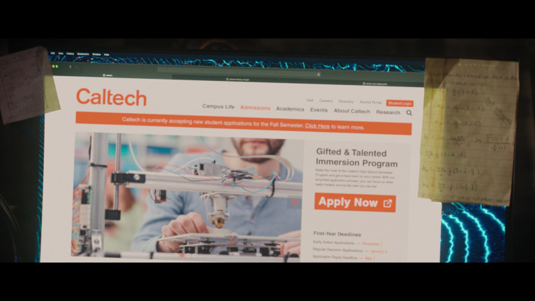 California Institute of Technology (Caltech) Website in Ms. Marvel S01E01 Generation Why (2022)