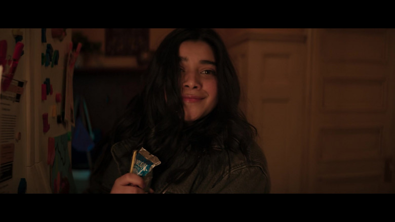 Capri Sun Fruit Drink Held by Iman Vellani as Kamala Khan in Ms. Marvel S01E02 Crushed (2022)