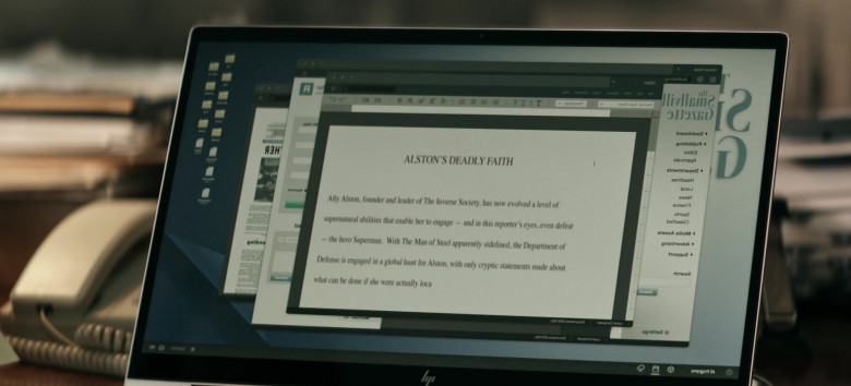 HP Laptop Computer in Superman & Lois S02E14 Worlds War Bizarre (2022)
