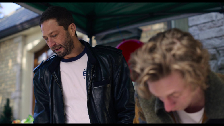 Members Only Leather Jacket Worn by Ebon Moss-Bachrach as Richie in The Bear S01E04 Dogs (2022)