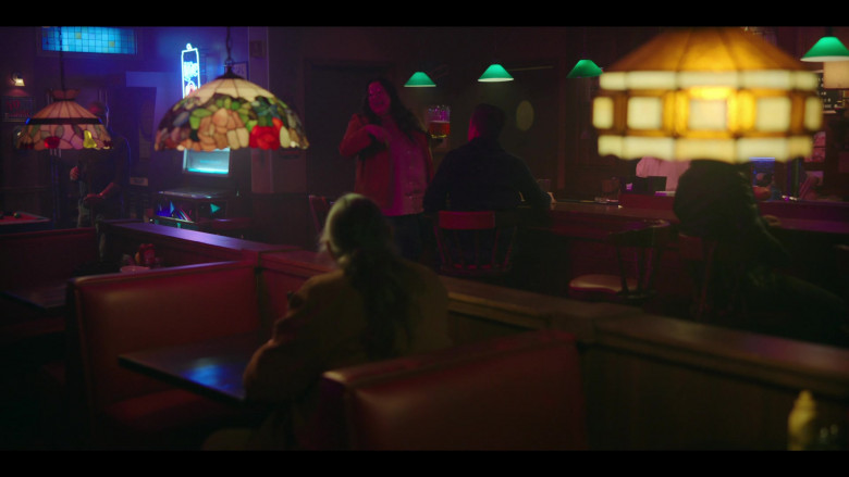 Miller Lite Beer Neon Sign in Rutherford Falls S02E04 Land Back (2022)