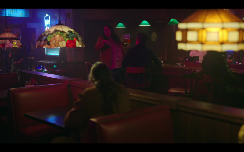 Miller Lite Beer Neon Sign in Rutherford Falls S02E04 "Land Back" (2022)